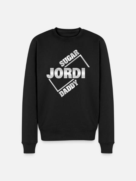Gift for Jordi - Men's Premium Organic Jumper - black