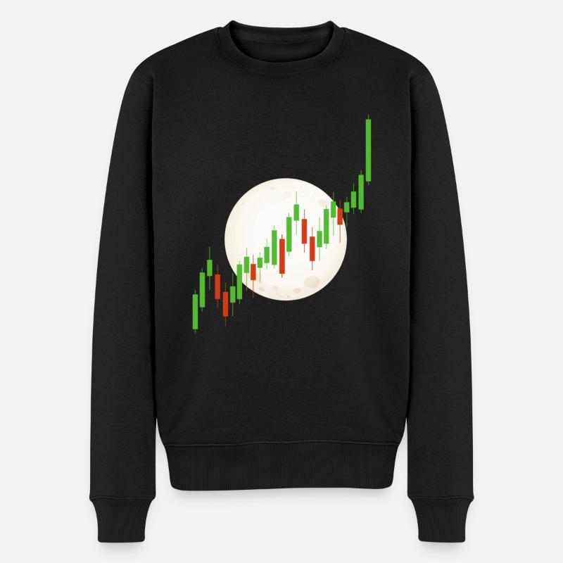 Blockchain Crypto Trading Währungsbörse - Männer Premium Bio Pullover - Schwarz