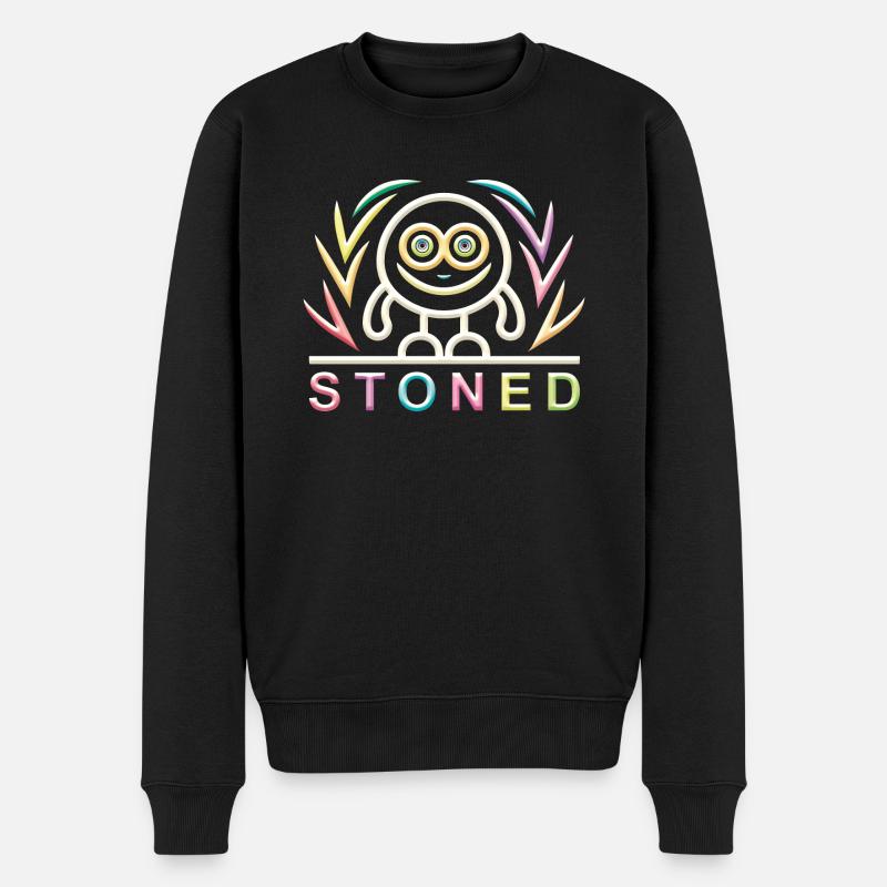 Stone doux - Pull Premium bio Homme - noir
