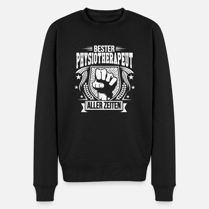 Bester Physiotherapeut aller zeiten - Männer Premium Bio Pullover - Schwarz