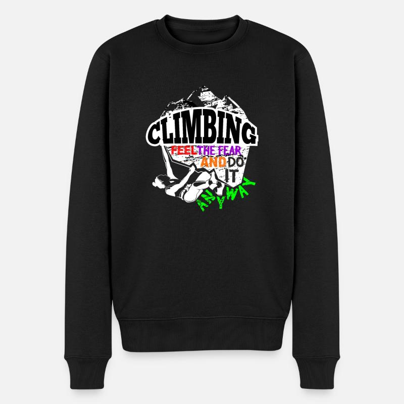 Escalade d'escalade - Pull Premium bio Homme - noir