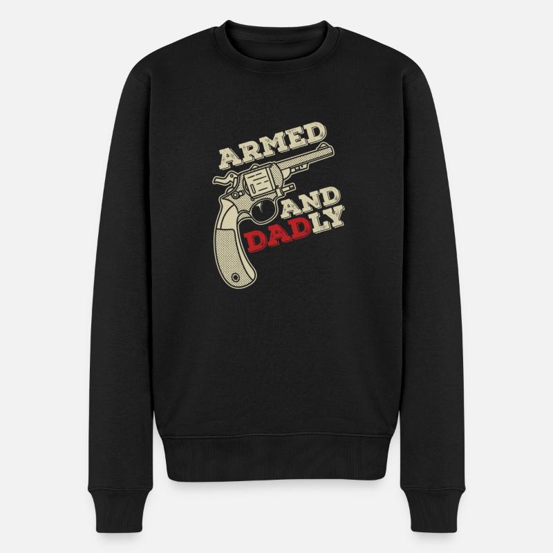 Pères paternels armés et paternels - Pull Premium bio Homme - noir