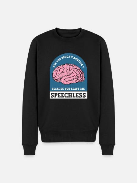 Empower Aphasia Awareness Connection - Men's Premium Organic Jumper - black