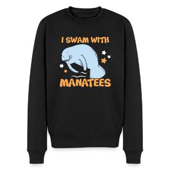 Ich Schwamm Mit Seekühen Wassertiere Seekühe - Männer Premium Bio Pullover - Schwarz - Vorne - Nico (187cm)