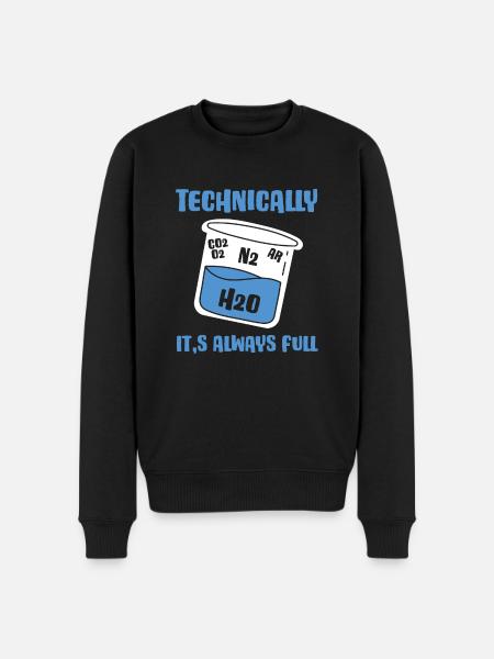 Technically, it's always crowded - - Men's Premium Organic Jumper - black
