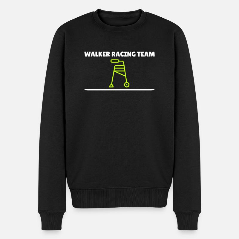 Walker Racing Team - Déambulateur drôle - Pull Premium bio Homme - noir