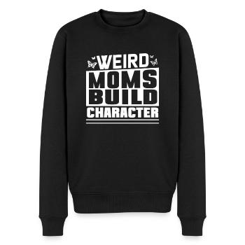Étranges mamans construisant le caractère - Pull Premium bio Homme - noir - Devant - Nico (187cm)