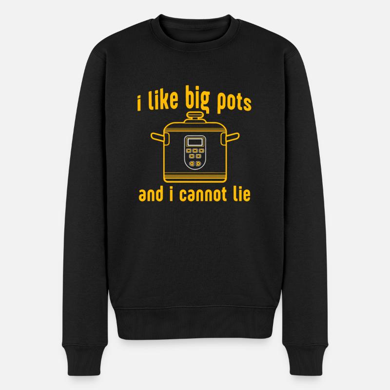 J’adore les gros pots et je ne peux pas mentir - Pull Premium bio Homme - noir