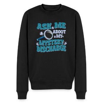 Frag Mich Nach Meiner Geheimnisvollen Entladung - - Männer Premium Bio Pullover - Schwarz - Vorne - Nico (187cm)