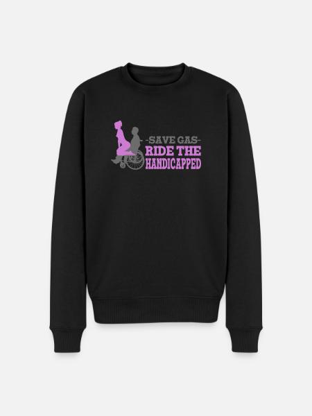 Handicapped Empowerment Illustration for - Men's Premium Organic Jumper - black
