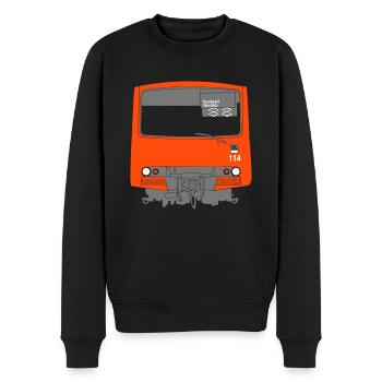 U-Bahn Helsinki - Männer Premium Bio Pullover - Schwarz - Vorne - Nico (187cm)