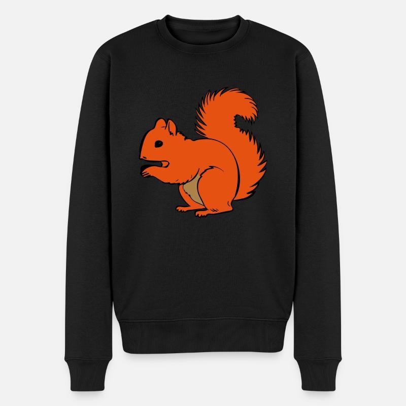 écureuil - Pull Premium bio Homme - noir