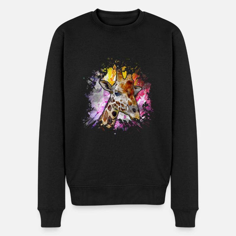 girafe - Pull Premium bio Homme - noir