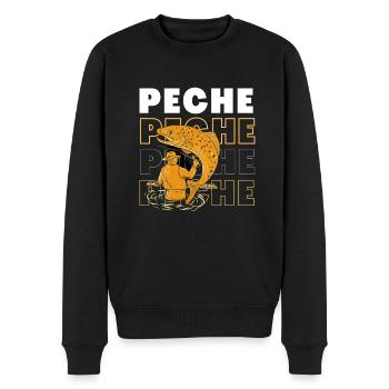 PASSION PECHE SPORT CHIC - Pull Premium bio Homme - noir - Devant - Nico (187cm)