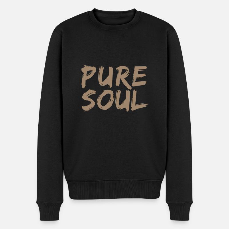 Pureté et caractère, âme pure - Pull Premium bio Homme - noir
