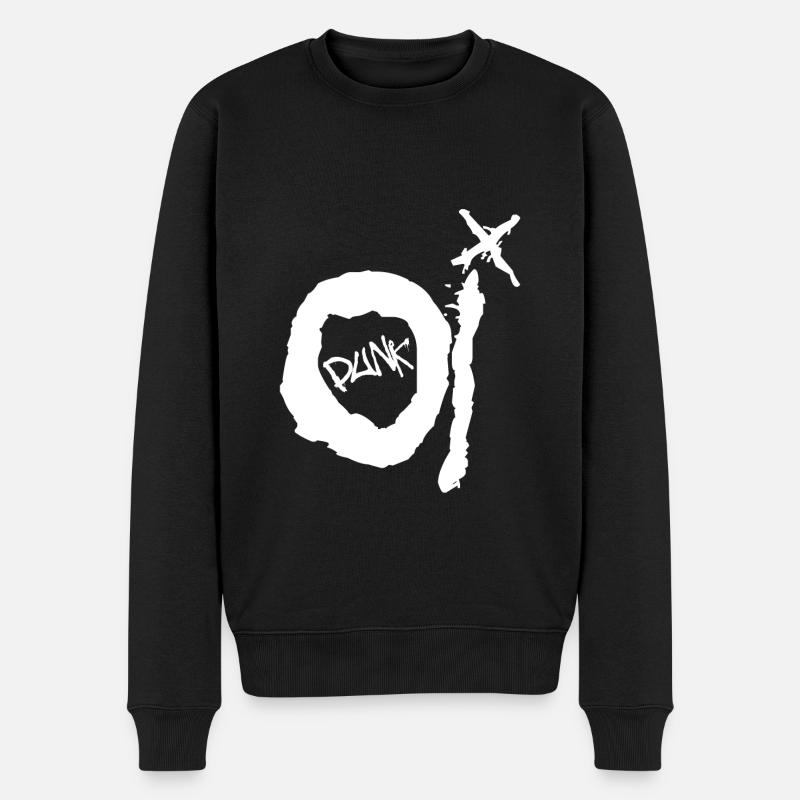 Oi Punk - Pull Premium bio Homme - noir