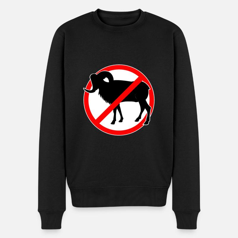 Chèvres ou mouflons interdits - chèvre - Pull Premium bio Homme - noir