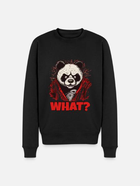 Angry Panda Bear - Men's Premium Organic Jumper - black