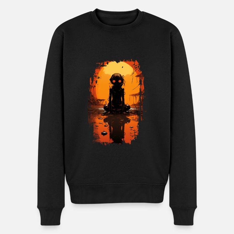 Grenouille noire - Pull Premium bio Homme - noir