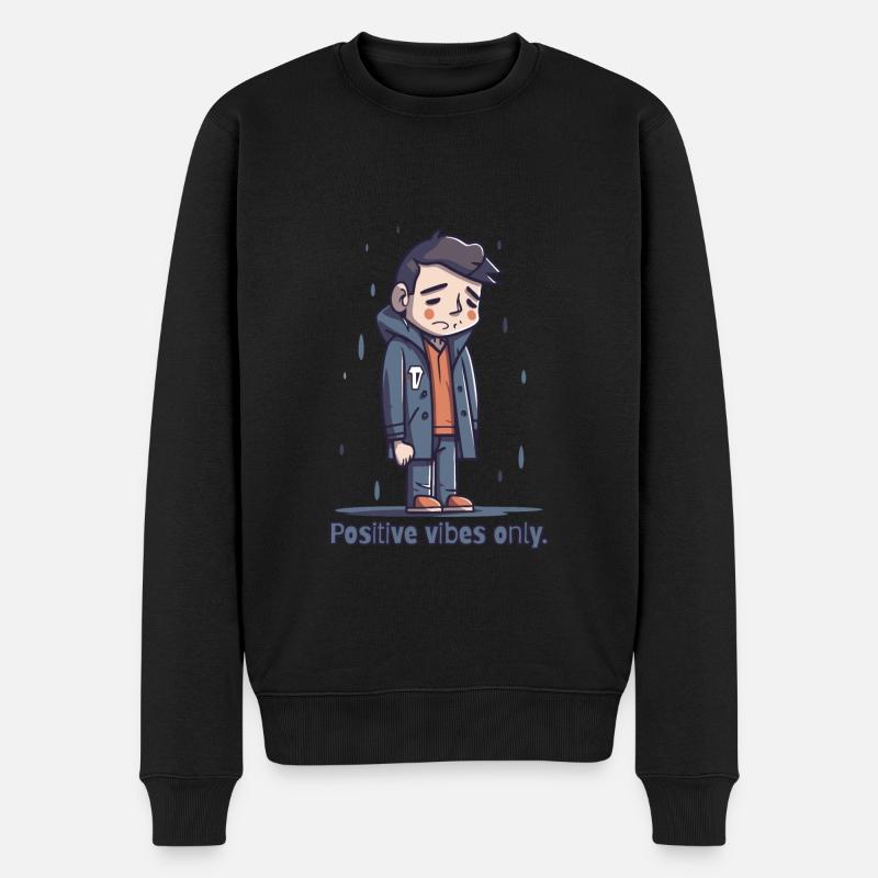 Seulement des ondes positives - Pull Premium bio Homme - noir