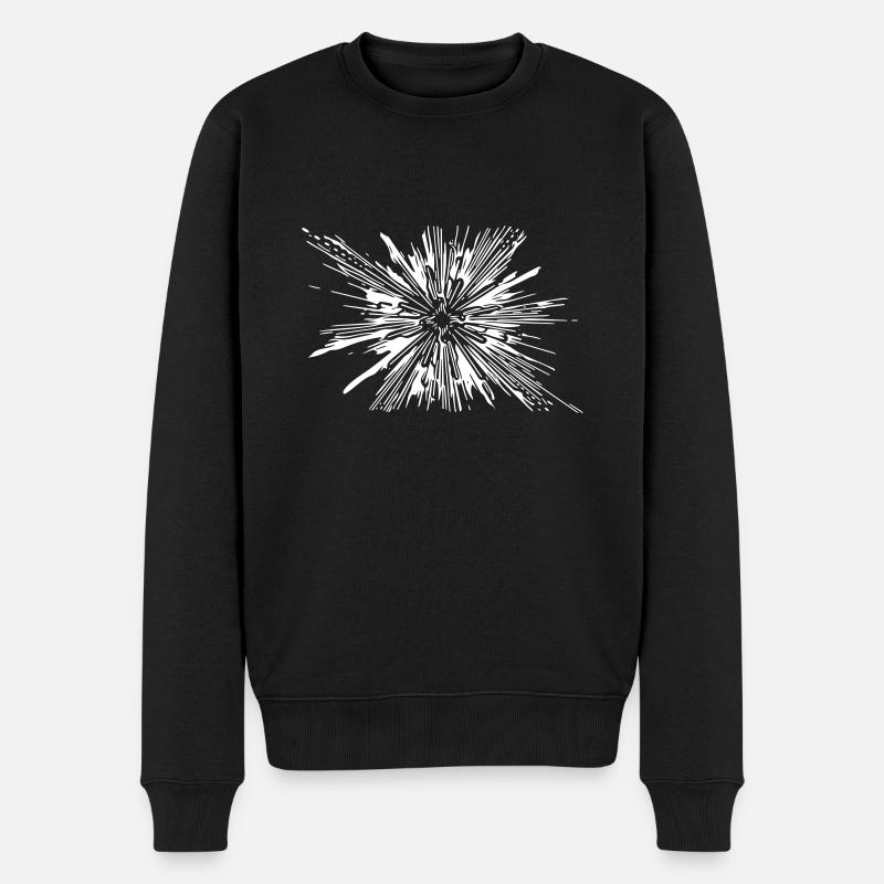 Vector Splash Explosion - Pull Premium bio Homme - noir
