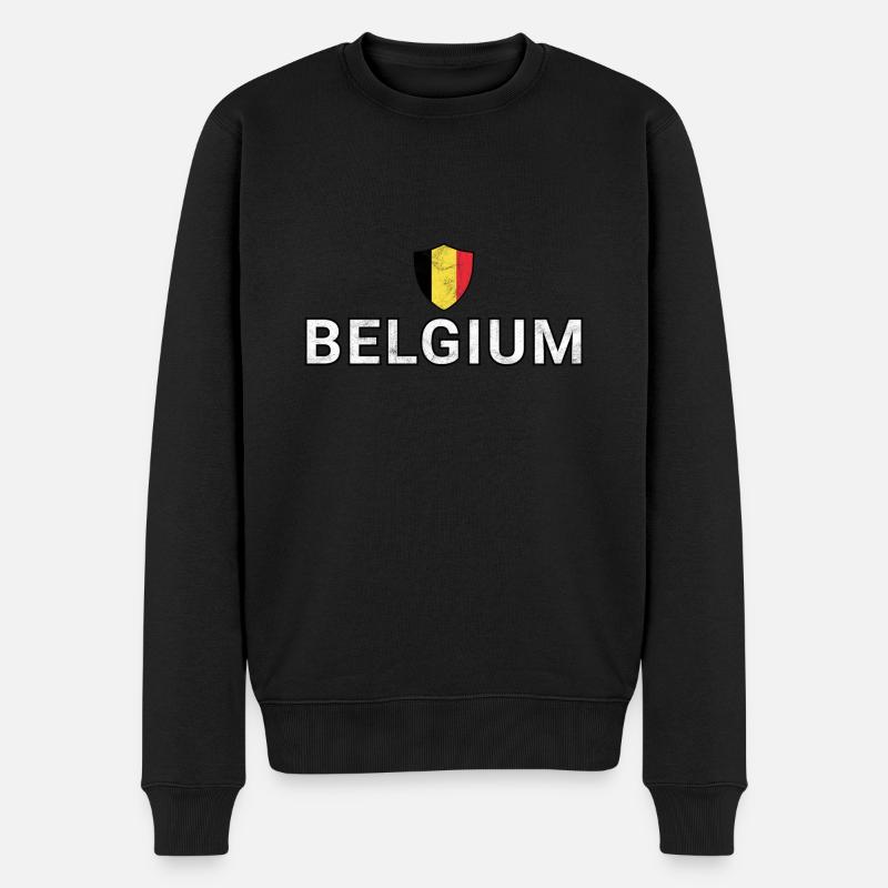 Belgique - Pull Premium bio Homme - noir