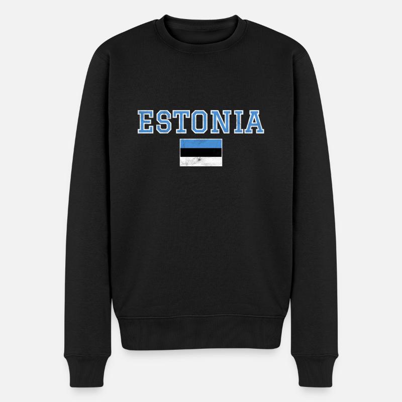 Estonie - Pull Premium bio Homme - noir