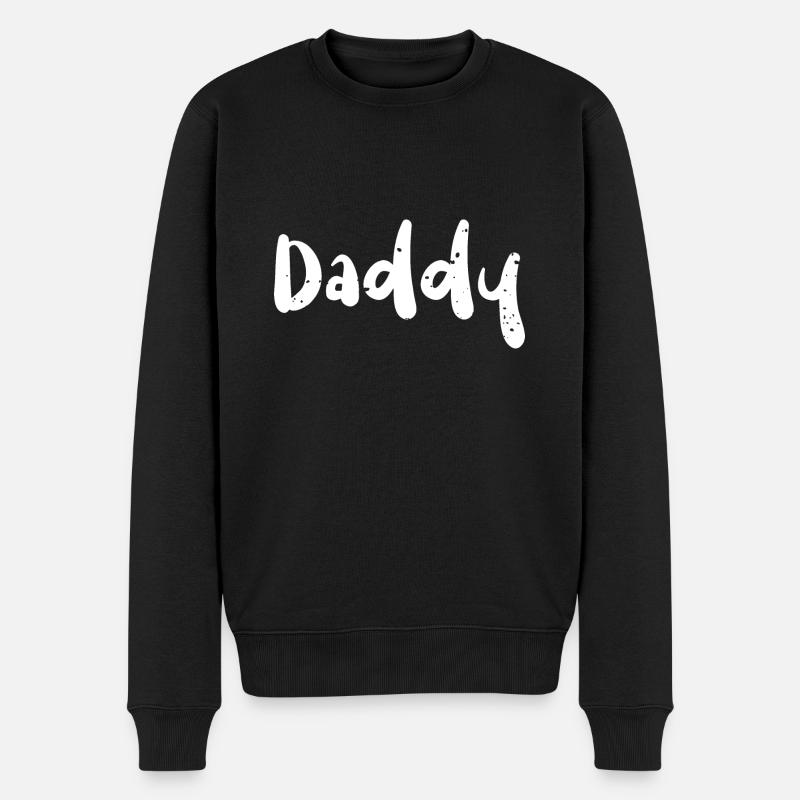 Papa - Baseball - Pull Premium bio Homme - noir