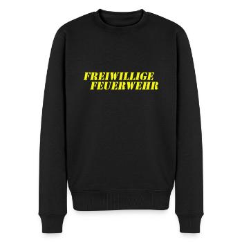 Freiwillige Feuerwehr - Männer Premium Bio Pullover - Schwarz - Vorne - Nico (187cm)