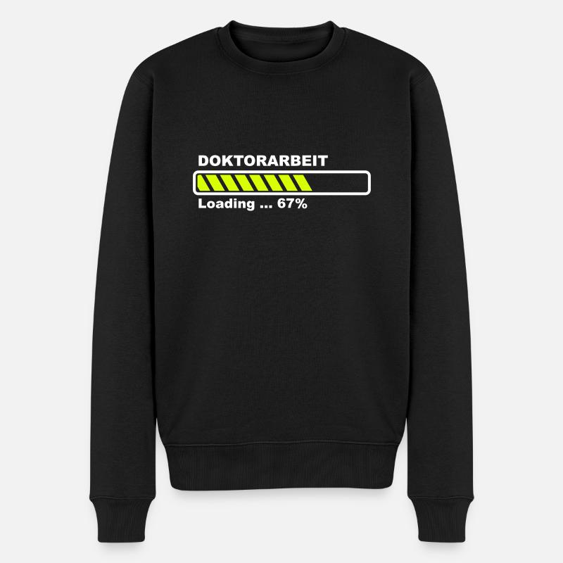 Doktorarbeit - Männer Premium Bio Pullover - Schwarz