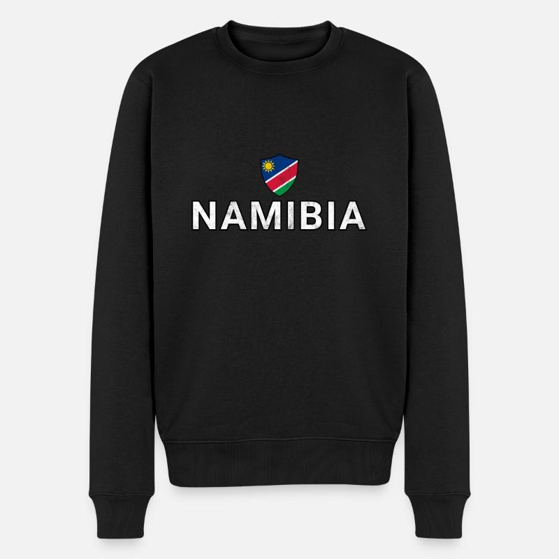 Namibia - Männer Premium Bio Pullover - Schwarz