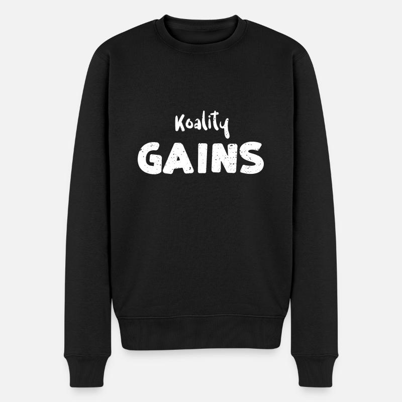 Koality Gains - Entraînement - Pull Premium bio Homme - noir