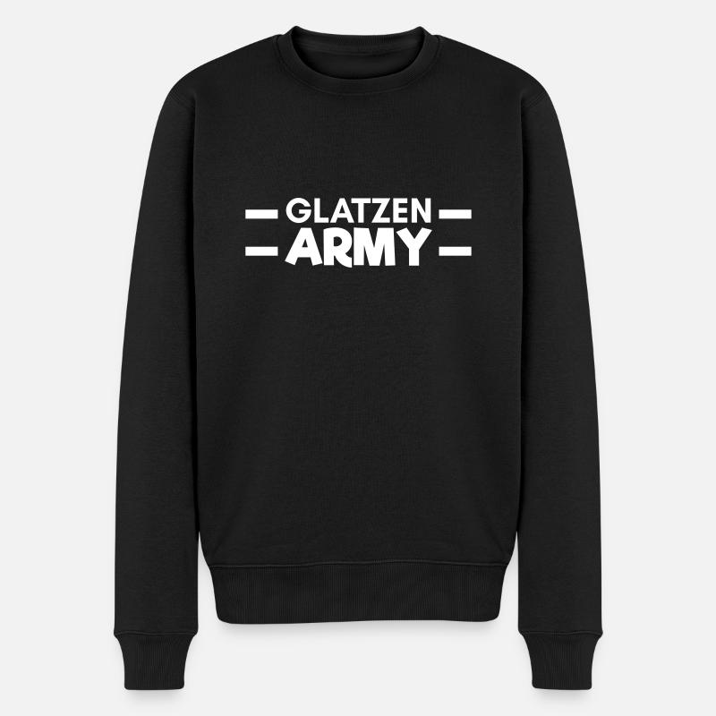 Glatzen Army - Männer Premium Bio Pullover - Schwarz