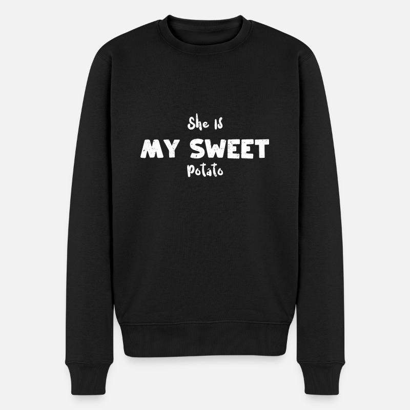 Elle est ma patate douce - Pull Premium bio Homme - noir