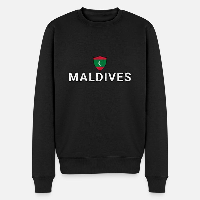 Maldives - Pull Premium bio Homme - noir