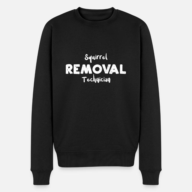 Squirrel Removal Technician - Men's Premium Organic Jumper - black