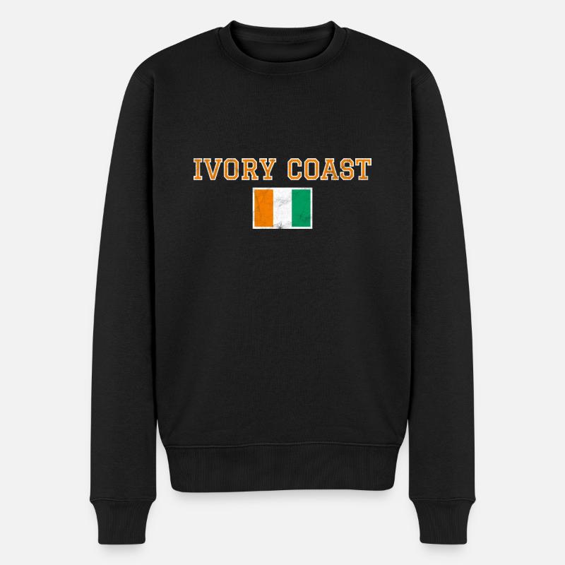 Côte d’Ivoire - Pull Premium bio Homme - noir