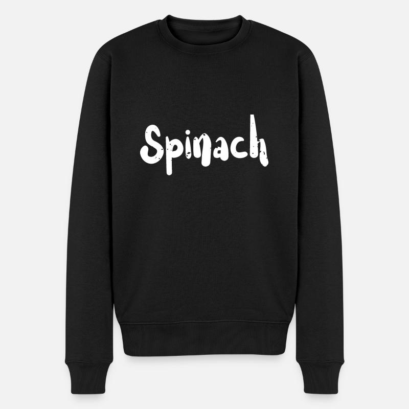 Épinards - Légumes - Pull Premium bio Homme - noir