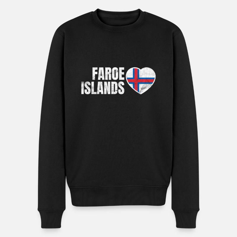Îles Féroé - Pull Premium bio Homme - noir