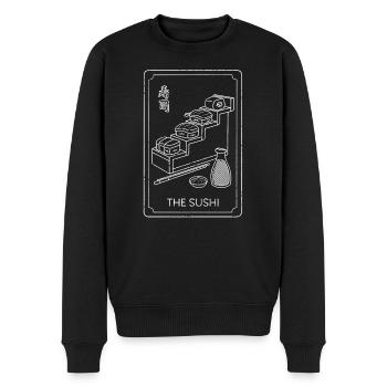 The Sushi - Men's Premium Organic Jumper - black - Front - Nico (187cm)