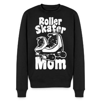 Roller Skater Mother - Men's Premium Organic Jumper - black - Front - Nico (187cm)