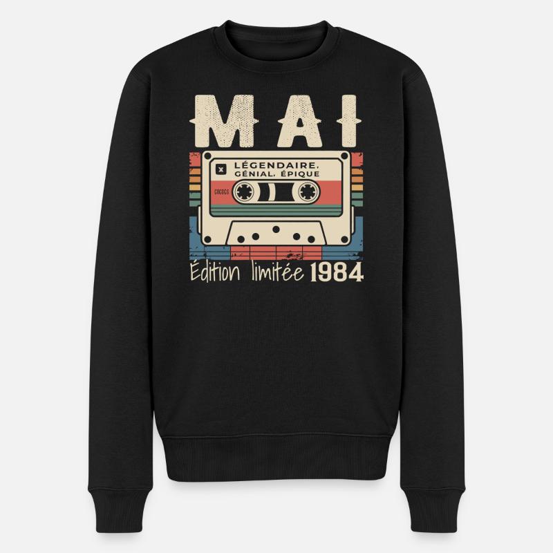 Mai 1984 - Pull Premium bio Homme - noir