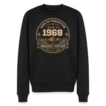 1968 Retro 1968 Vintage 1968 Gift 1968 - Men's Premium Organic Jumper - black - Front - Nico (187cm)