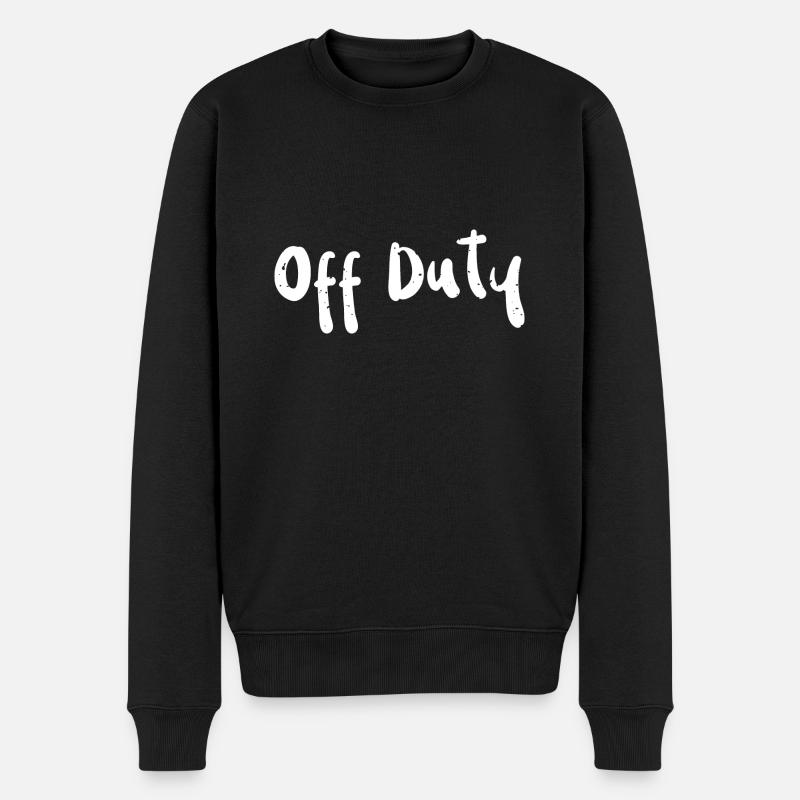 Off Duty - Doctor - Männer Premium Bio Pullover - Schwarz