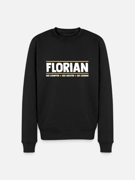 Florian - Men's Premium Organic Jumper - black