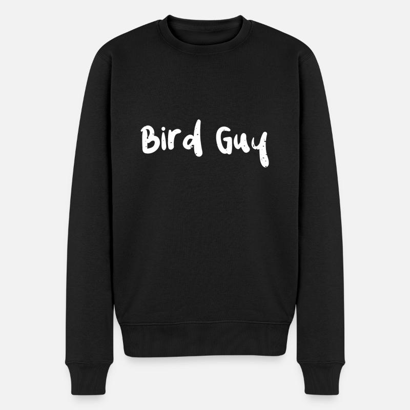 Bird Guy - Birds - Männer Premium Bio Pullover - Schwarz