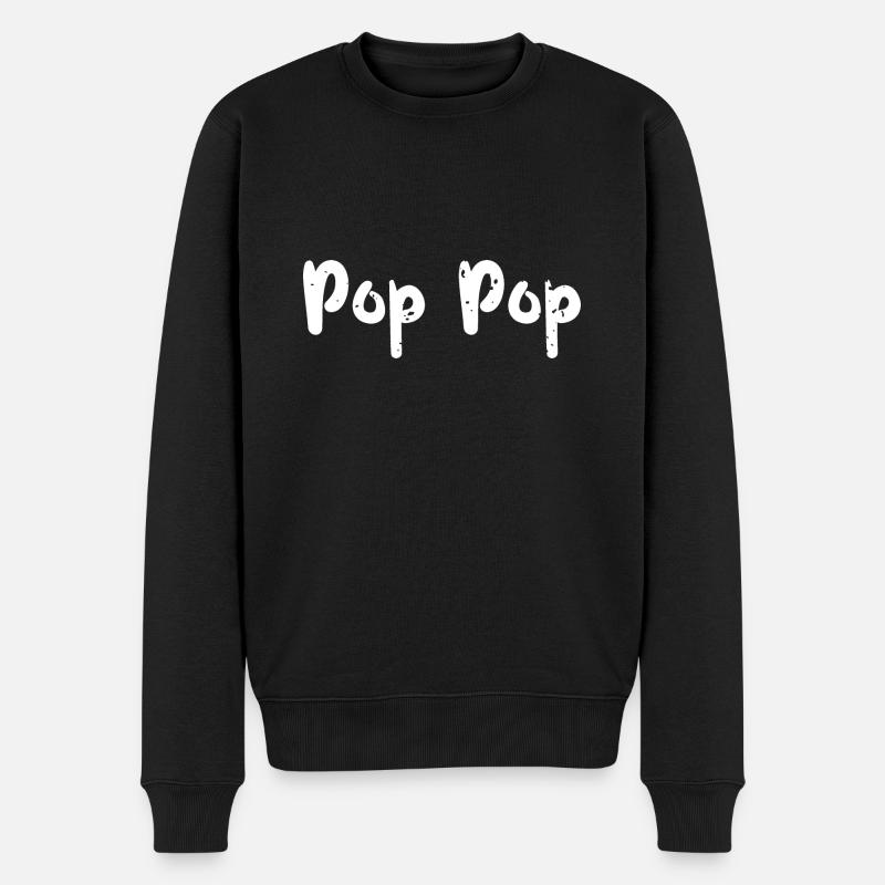 Pop Pop - Famille de Noël - Pull Premium bio Homme - noir