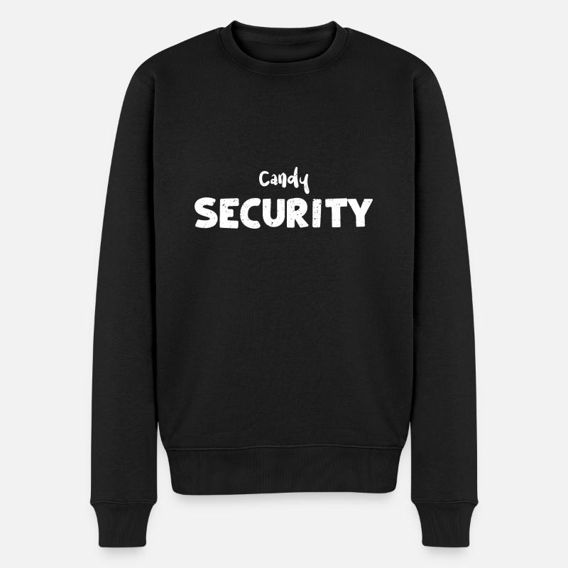 Candy Security - Employee - Männer Premium Bio Pullover - Schwarz