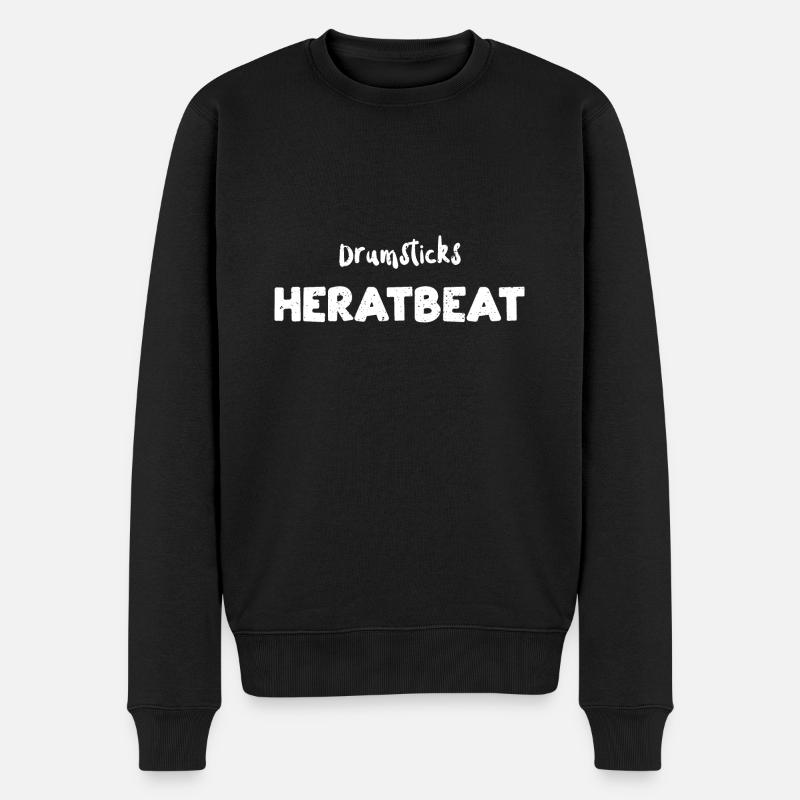 Drumsticks Heratbeat - Musique - Pull Premium bio Homme - noir