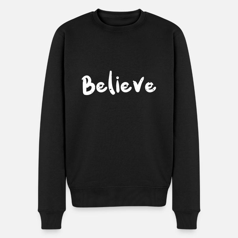 Croire - Noël - Pull Premium bio Homme - noir
